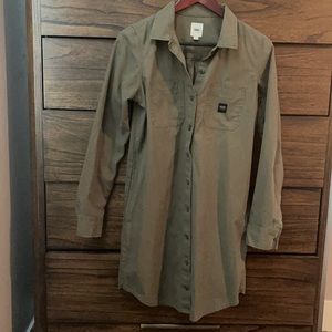 VANS military green dress size Small.